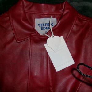 Elfreda Eden Red Leather Jacket